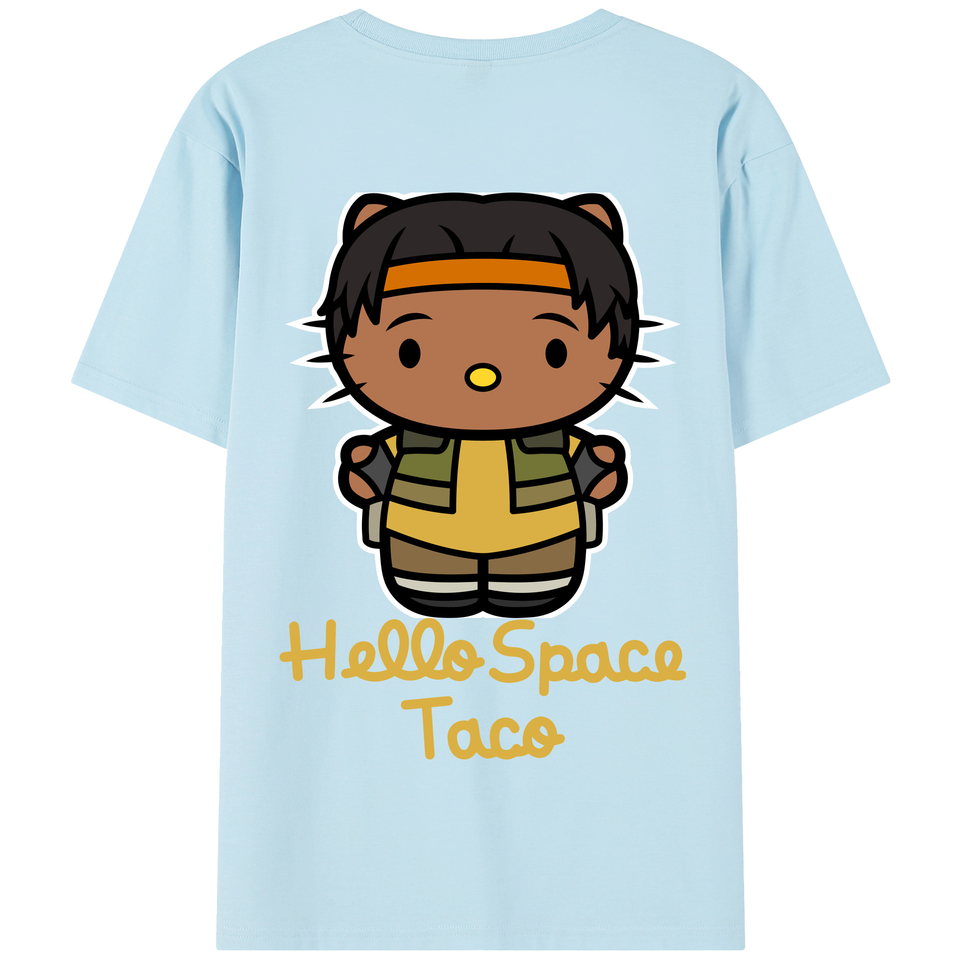 （画像用） Hello Kitty ハローキティ 綿100％半袖Tシャツ（背面プリント）